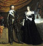Gerard van Honthorst Prince Frederik Hendrik and his wife Amalia van Solms oil on canvas